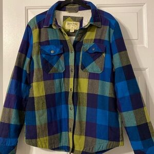 Rustic Ridge warm snap down shirt. Medium.  Great colors.  Ptp 19.5